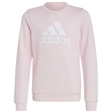 adidas SweatshirtsEssentials Big Logo Cotton Sweatshirt pink