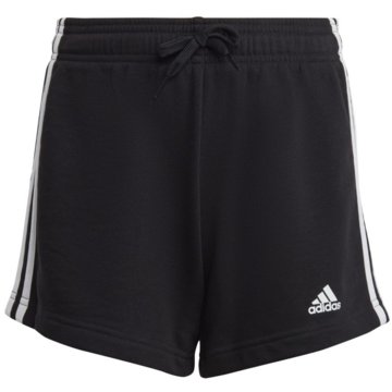 adidas Kurze SporthosenEssentials 3-Streifen Shorts schwarz