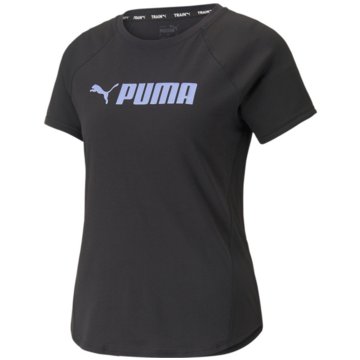 Puma TopsFit Logo Tee schwarz