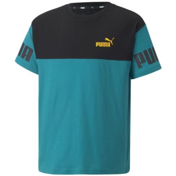 Puma T-ShirtsPower Colorblock Tee B grün