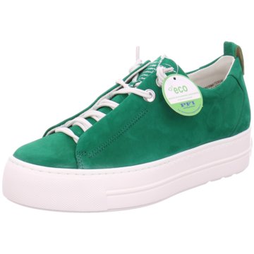 Paul Green Plateau Schnrschuhe grn