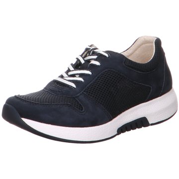 Gabor comfort Sportlicher SchnürschuhSneaker blau