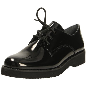 Damen Schuhe Flache Schuhe Schnürschuhe und Schnürstiefel Cult Leder Schnürschuh in Schwarz 