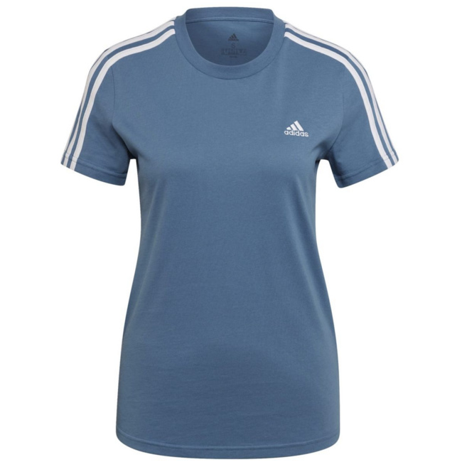 LOUNGEWEAR Essentials Slim 3-Streifen T-Shirt HF7238 Sport T-Shirts für Damen von adidas