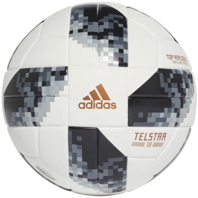 Telstar Top Replique Fußball WM 2018 Xmas Version weiß schwarz CD8506 Herren Fußbälle von adidas